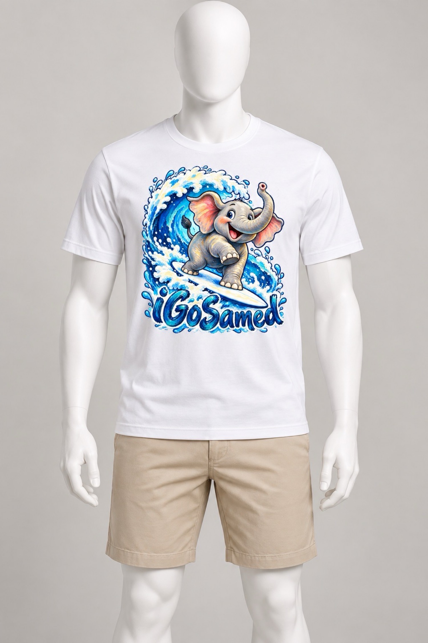 Surfing Elephant Tee