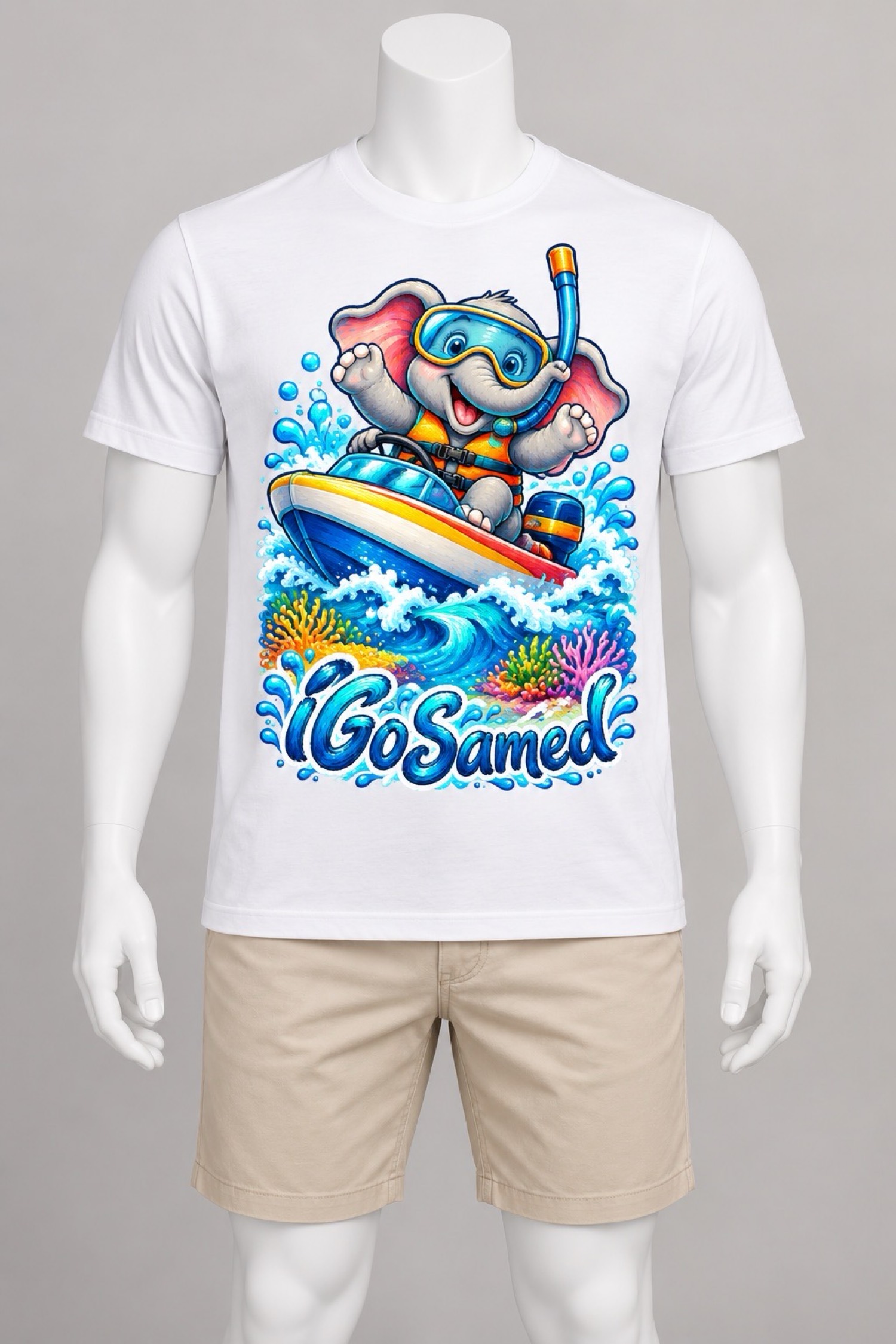 Speedboat Elephant Tee