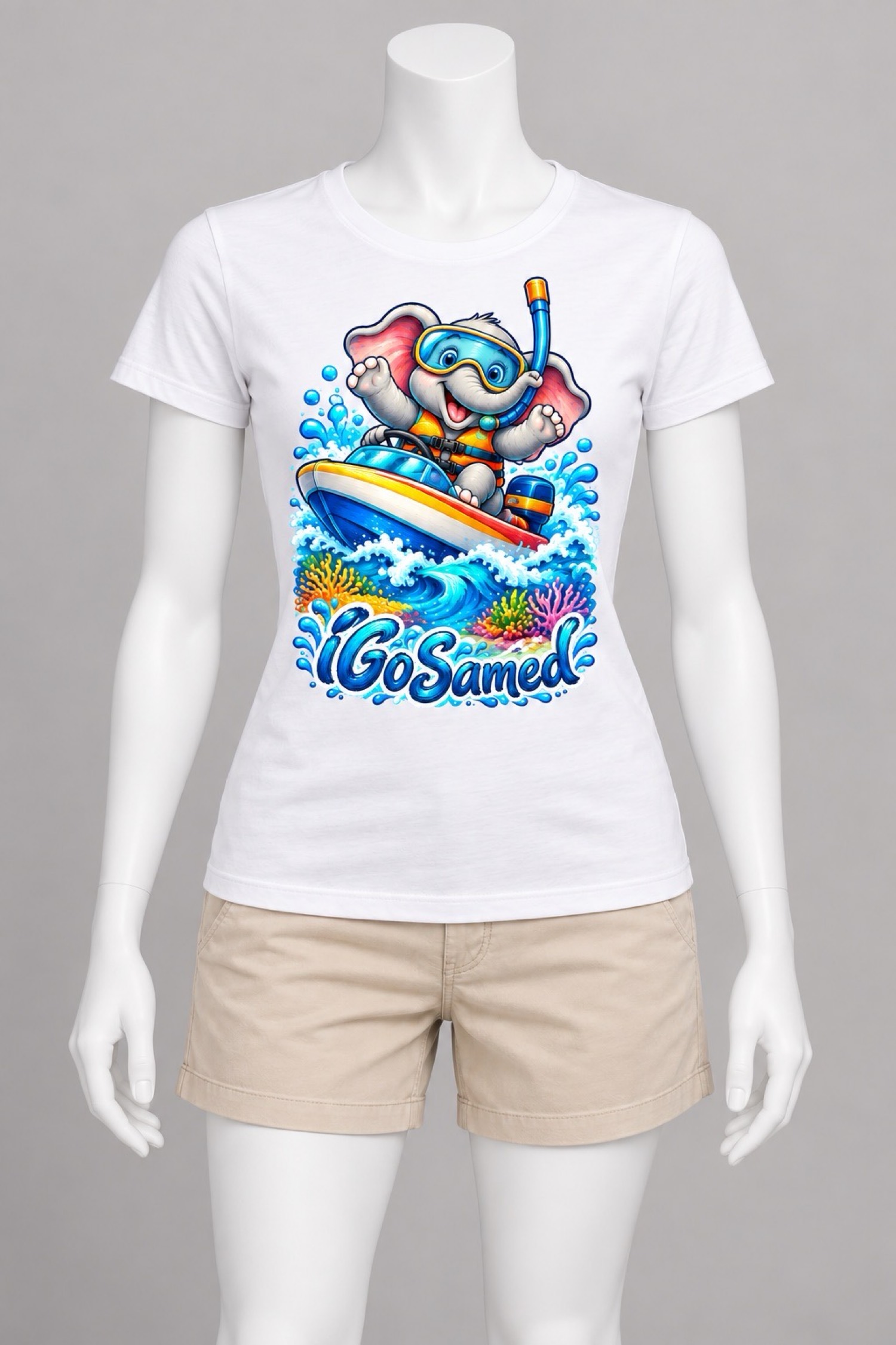 Speedboat Elephant Tee Women