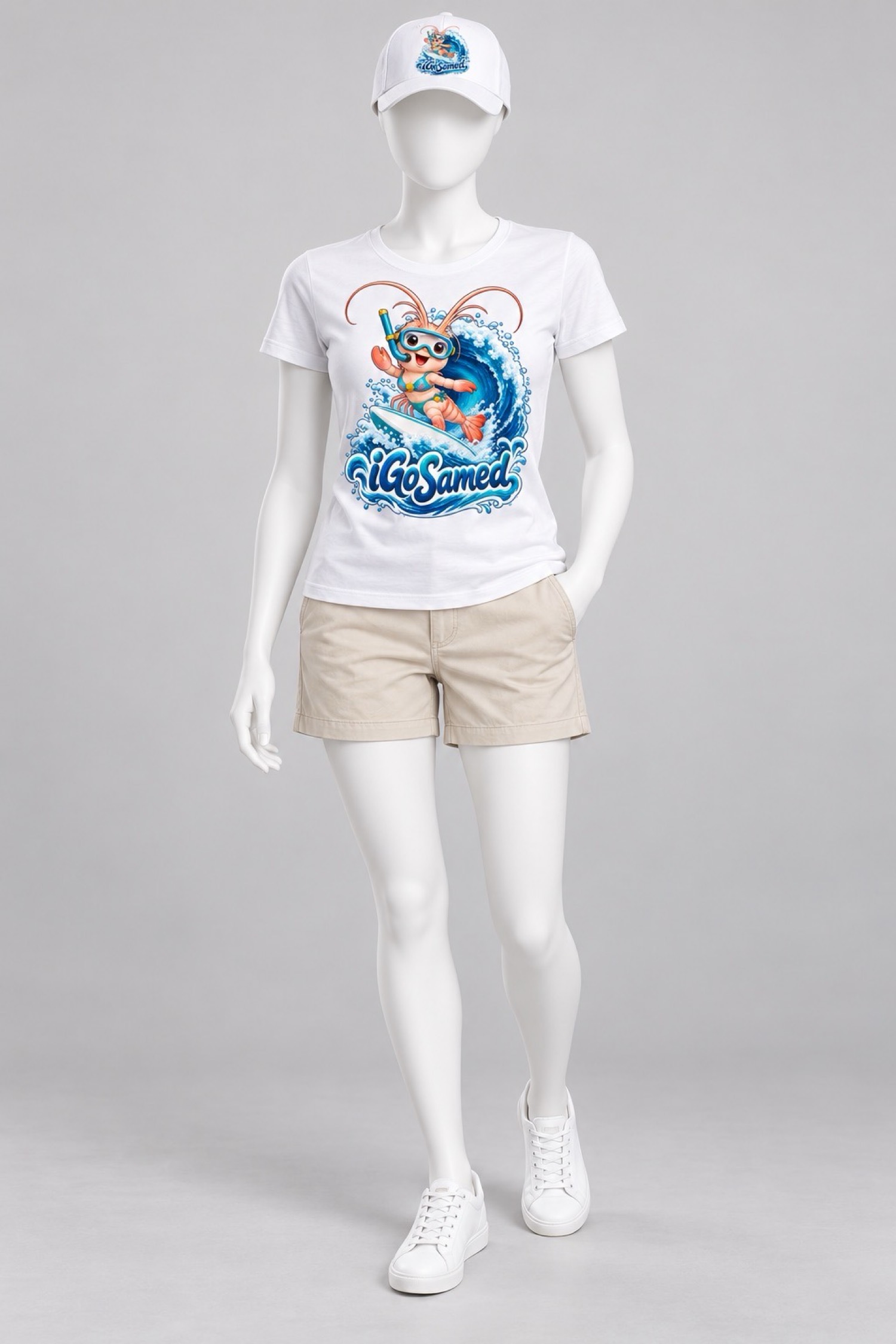 Surfing Shrimp Tee Women