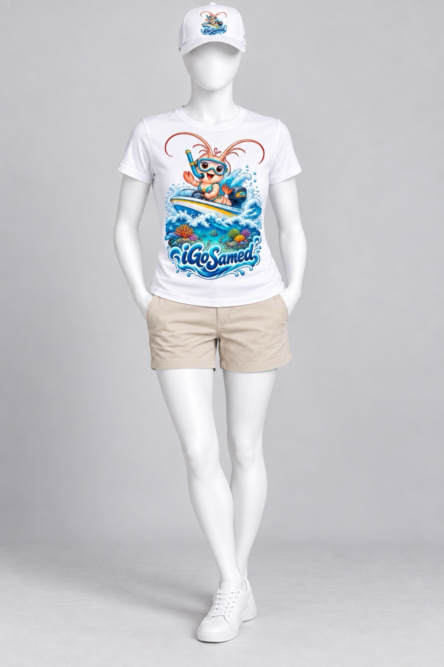 Speedboat Shrimp Tee Women