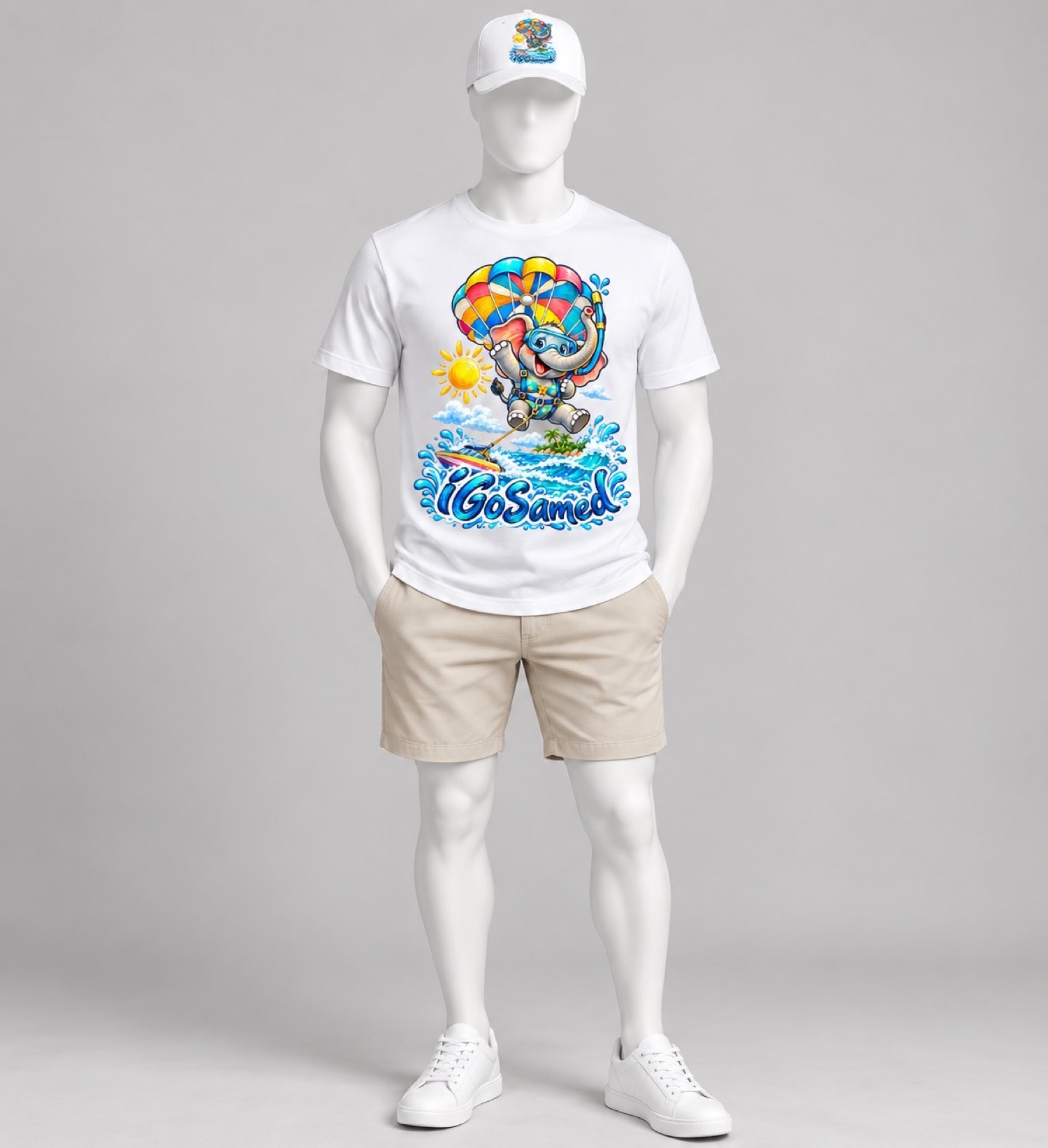 Parasailing Elephant Tee
