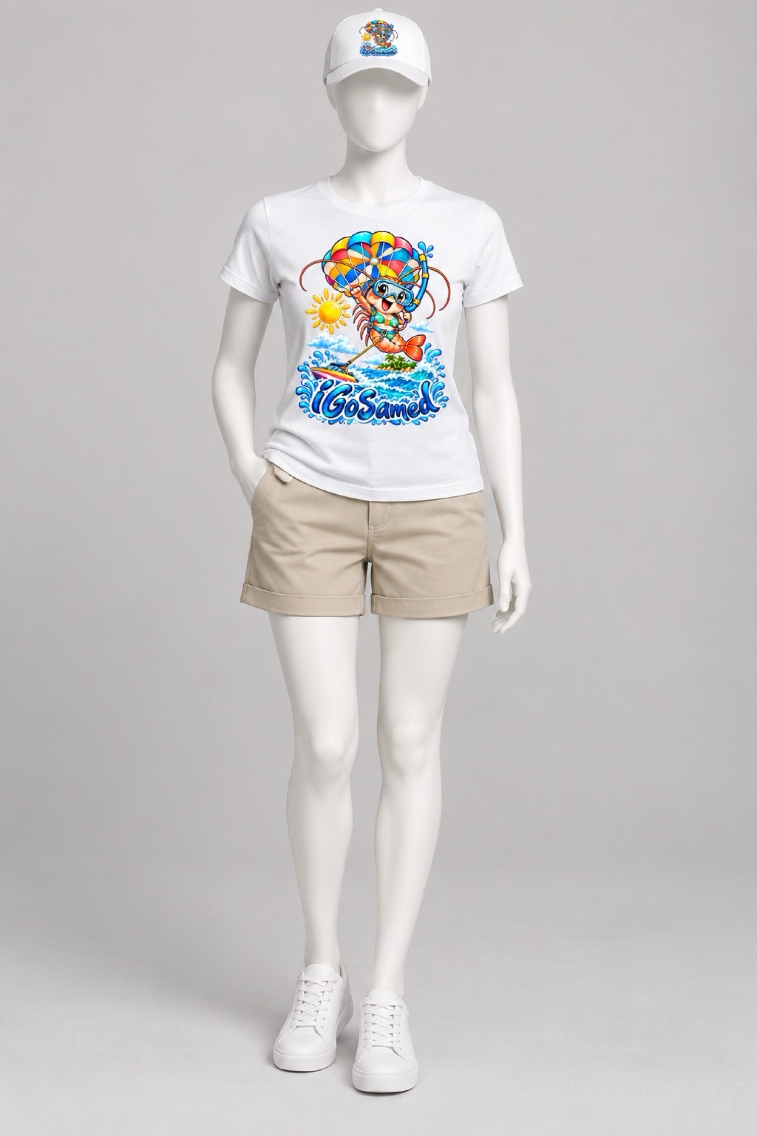 Parasailing Shrimp Tee Women