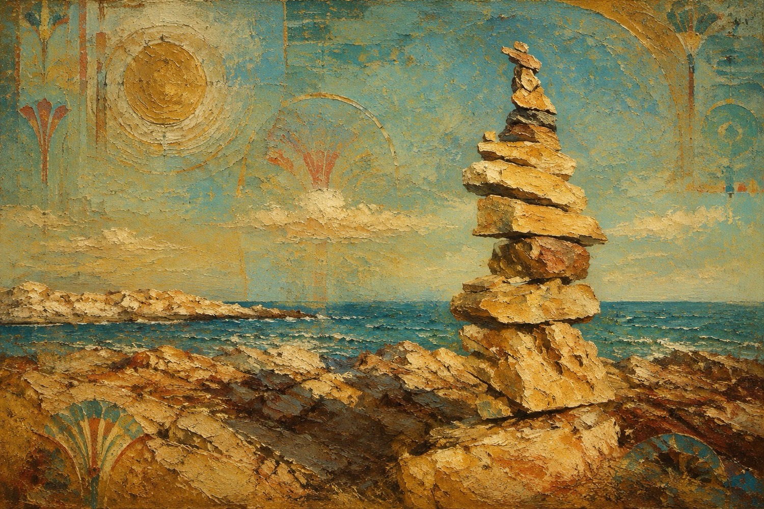 Sacred Cairn by the Sea